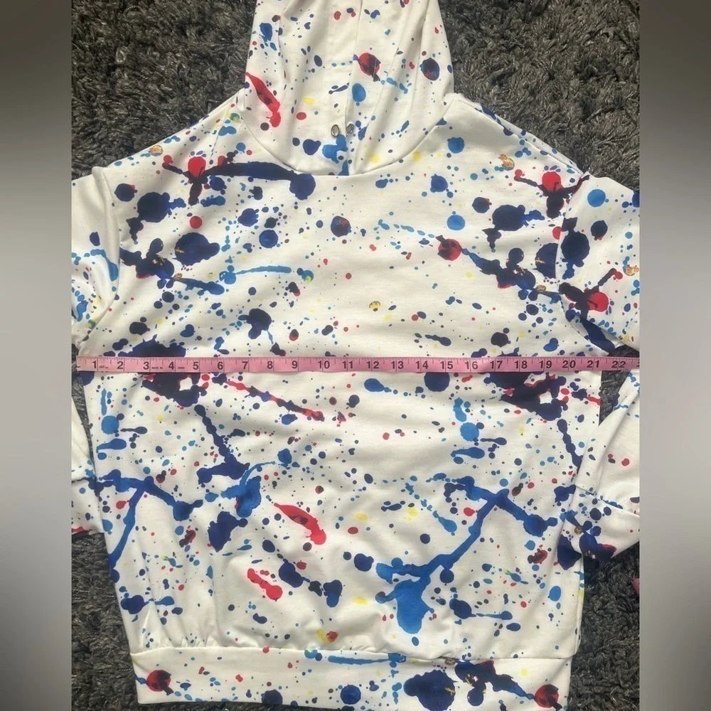 ink splash hoodie size XS